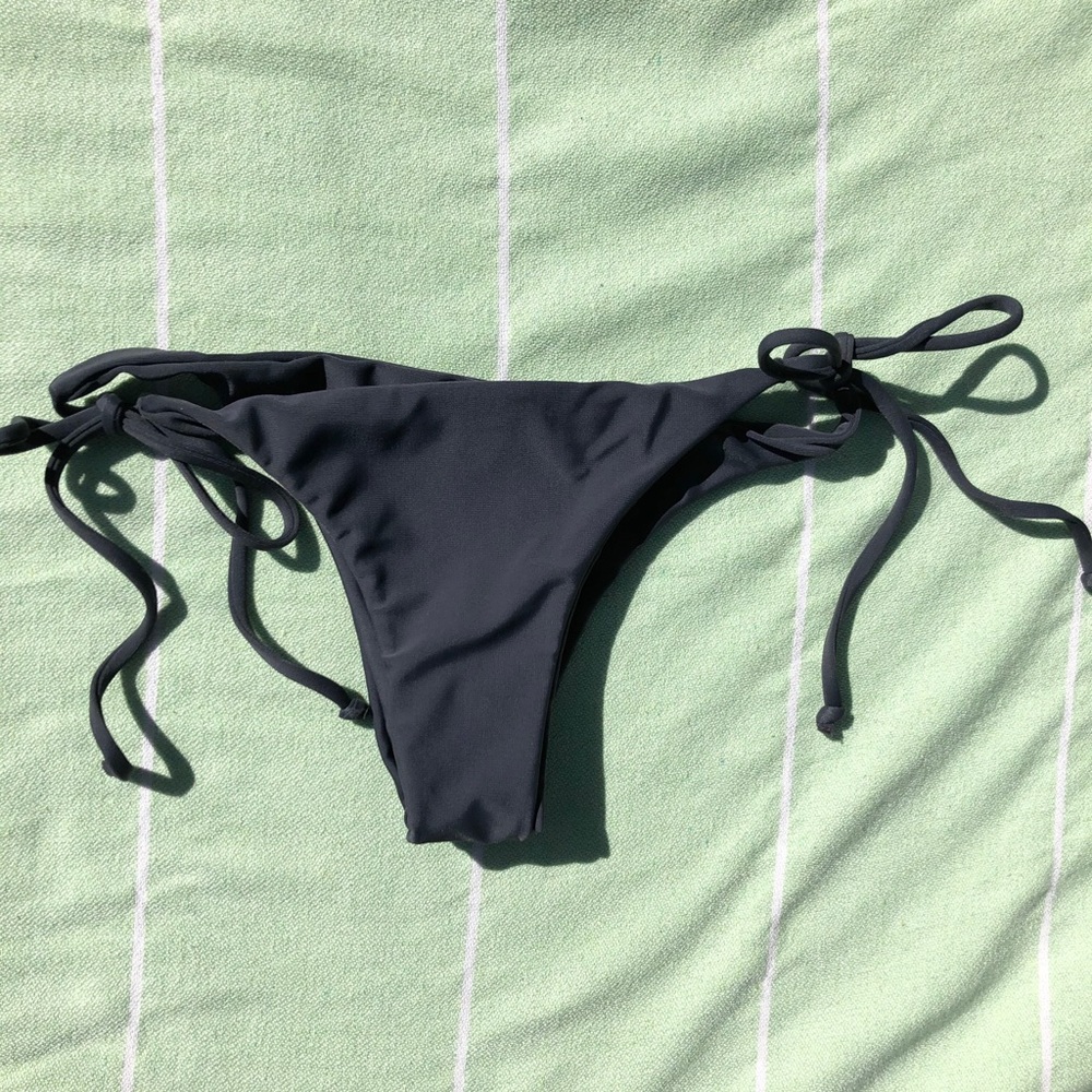 Mikoh cheeky bikini bottom - dark grey - small